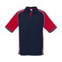 p10112 Biz Collection Mens Nitro Polo Navy Red White Front