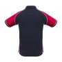 p10112 Biz Collection Mens Nitro Polo Navy Red White Back