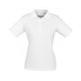 p112ls Biz Collection Ladies Ice Polo White Front
