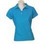 p2125 Biz Collection Ladies Neon Polo Cyan Blue Front