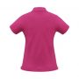 p2125 Biz Collection Ladies Neon Polo Magenta Back