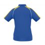 p225ls Biz Collection Ladies Triton Polo Royal Gold White Back