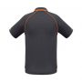 p29012 Biz Collection Mens Fusion Polo Grey Orange Back