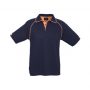 p29012 Biz Collection Mens Fusion Polo Navy Orange Front