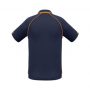 p29012 Biz Collection Mens Fusion Polo Navy Orange Back