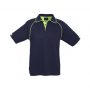 p29012 Biz Collection Mens Fusion Polo Navy Lime Front