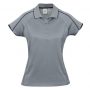 p303ls Biz Collection Ladies Blade Polo Silver Grey Black Front