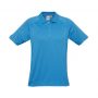 p303ms Biz Collection Mens Blade Polo Cyan Silver Front