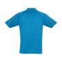 p303ms Biz Collection Mens Blade Polo Cyan Silver Back