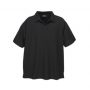 p3300 Biz Collection Mens Micro Waffle Polo Black Front