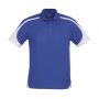 p401ms Biz Collection Mens Talon Polo Royal White Front