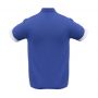 p401ms Biz Collection Mens Talon Polo Royal White Back
