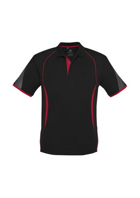 The Biz Collection Mens Razor Polo Shirt is made from 100% Biz Cool Polyester. Contrast panels and piping. 14 colour combos. Great branded polos & sportswear.