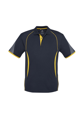 The Biz Collection Mens Razor Polo Shirt is made from 100% Biz Cool Polyester. Contrast panels and piping. 14 colour combos. Great branded polos & sportswear.