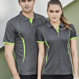 The Biz Collection Ladies Razor Polo is a 100% Biz Cool polyester sports interlock fabric. Contrast panels. 14 colours. Great branded polo shirts & sportswear.