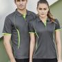 The Biz Collection Ladies Razor Polo is a 100% Biz Cool polyester sports interlock fabric.  Contrast panels.  14 colours.  Great branded polo shirts & sportswear.