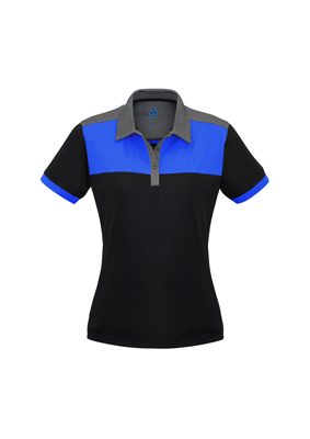 The Biz Collection Ladies Charger Polo Shirt is made from 100% BIZ COOL™ Polyester sports fabric.  Modern Fit.  5 colours. Great branded biz cool polos & uniforms.