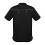 p604ms Biz Collection Cyber Polo Black Silver Back