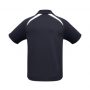 p7700b Biz Collection Kids Splice Polo navy White back
