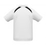 p7700b Biz Collection Kids Splice Polo White Navy Back