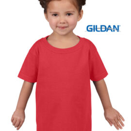 The Gildan Heavy Cotton Toddler T Shirt is a 50% cotton/50% polyester tee. Sizes 2 - 6. Great cost effective kids tees for printing and events.