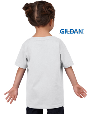 The Gildan Heavy Cotton Toddler T Shirt is a 50% cotton/50% polyester tee.  Sizes 2 - 6.  Great cost effective kids tees for printing and events.