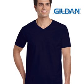 The Gildan Softstyle Adult V-Neck T Shirt is a 150gm cotton jersey knit tee.  4 colours.  Semi Fitted.  S - 3XL.  Great cotton tees from Gildan.