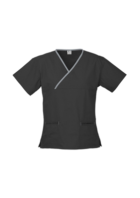 The Biz Collection Crossover Scrubs Top is a 65% polyester scrub top. 155gsm. 6 colour combinations. Great healthcare scrubs uniforms.