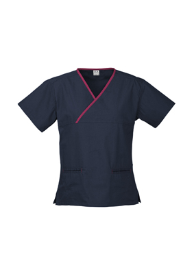 The Biz Collection Crossover Scrubs Top is a 65% polyester scrub top. 155gsm. 6 colour combinations. Great healthcare scrubs uniforms.