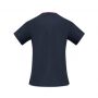 h10722 Biz Collection Contrast Ladies Crossover Scrubs Top – Navy/Maroon – Promotrenz