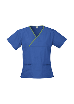 The Biz Collection Crossover Scrubs Top is a 65% polyester scrub top. 155gsm. 6 colour combinations. Great healthcare scrubs uniforms.