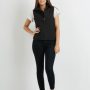 The Aurora Womens 3K Softshell Vest is a water resistant, breathable, wind proof vest.  In Black & Navy.  Sizes 8 - 18.  Great branded Aurora vests.
