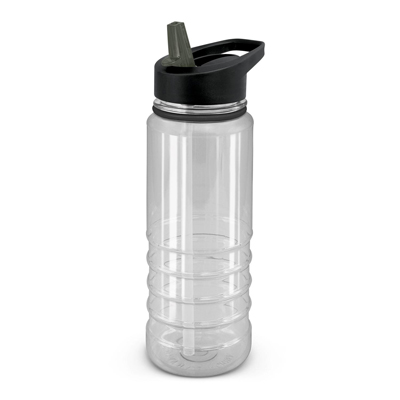 The Trends Collection Triton Elite Drink Bottle is a 750ml drink bottle.  Black or Clear bottle.  9 coloured lids.  Great branded mix n match drink bottles. 