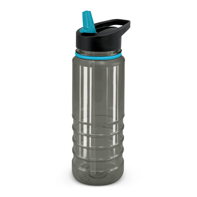 The Trends Collection Triton Elite Drink Bottle is a 750ml drink bottle.  Black or Clear bottle.  9 coloured lids.  Great branded mix n match drink bottles. 