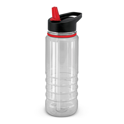 The Trends Collection Triton Elite Drink Bottle is a 750ml drink bottle.  Black or Clear bottle.  9 coloured lids.  Great branded mix n match drink bottles. 