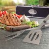 The Trends Luxmore BBQ Set is a premium barbeque set is a metal & plastic case.  Branding on case.  Great branded bbq sets & summer products.