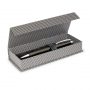 The Trends Collection Monarch Pen is a superior twist action brass ball pen with patterned lower barrel.  Gunmetal.  Great branded corporate pens.