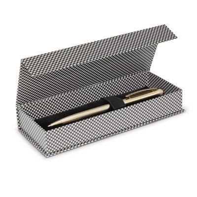 The Trends Collection Cambridge Pen is a twist action brass ball pen.  Black ink.  4 colours.  Great printed or laser engraved corporate pens.