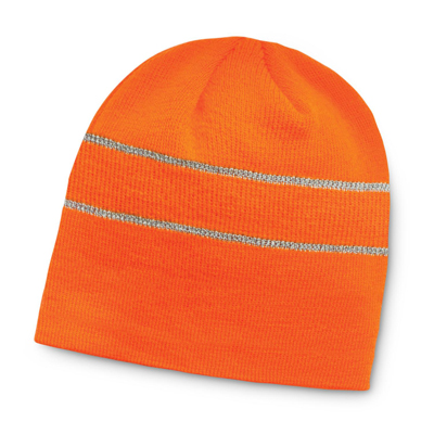 The TRENDS Commando Hi Vis Beanie is a close fitting hi vis beanie.  Acrylic.  OSFA.  Embroidery available with your logo. 