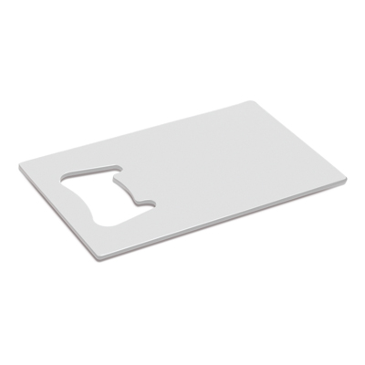 The Trends Collection Fiesta Bottle Opener is a credit card shaped stainless steel bottle opener.  Large branding area.  5 colours.  Great branded bottle openers.
