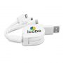 The Trends Collection Retractable 3-in-1 Charging Cable is a convenient retractable triple connector cable.  In White.  Great branded phone accessories.