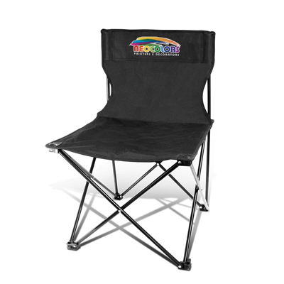 The Trends Collection Calgary Folding Chair is affordable & available in Black.  Carry Bag.  Great branded folding chairs for portable events & summer time.