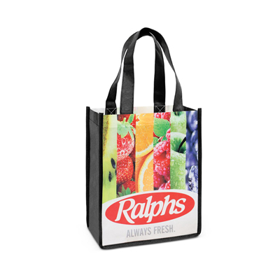 The Trends Collection Albury Tote Bag is a small tote bag with large gusset.  Sublimation printed.  Great full colour branded tote bags. 