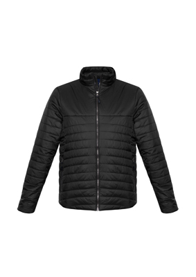 The Biz Collection Mens Expedition Quilted Jacket is a light water repellent, insulated jacket.  In Black or Navy.  S - 3XL, 5XL.  Great branded quilted jackets & Biz Collection apparel.