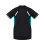 T701LS Biz Collection Ladies Renegade Tee Black Teal