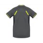 T701LS Biz Collection Ladies Renegade Tee Grey Black Fluoro Yellow