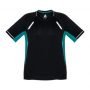 T701MS Biz Collection Mens Renegade Tee Black Teal – Promotrenz