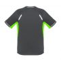 T701MS Biz Collection Mens Renegade Tee Grey Fluoro Lime – Promotrenz