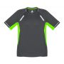 T701MS Biz Collection Mens Renegade Tee Grey Fluoro Lime – Promotrenz