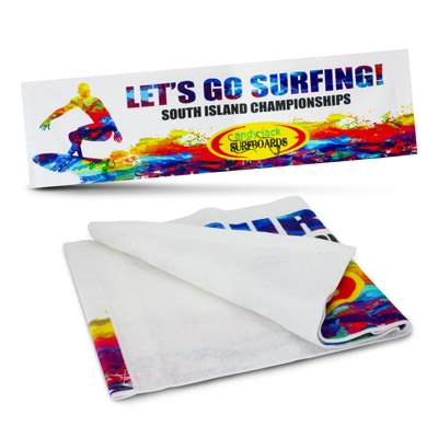 The Trends Marathon Sports Towel is a compact sports towel made from heavy 400gsm cotton.  Great branded sports towels